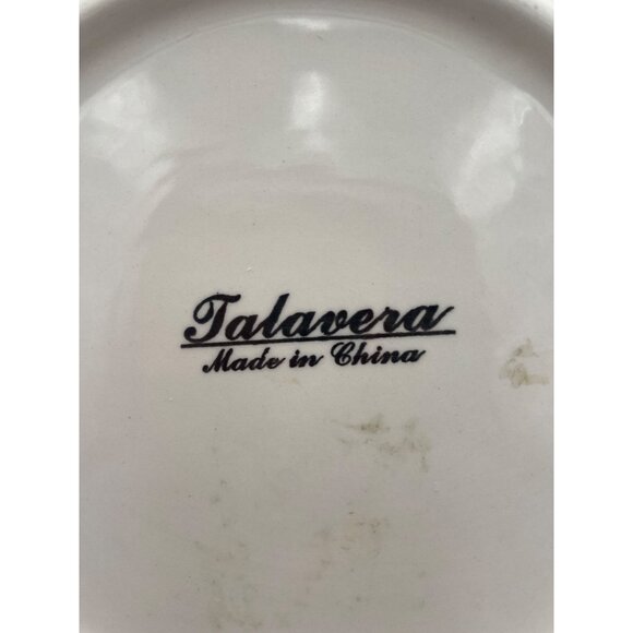 Talavera Hand-Painted Decorative Plate 8" Floral Design Vintage Collectible Made - Picture 5 of 6